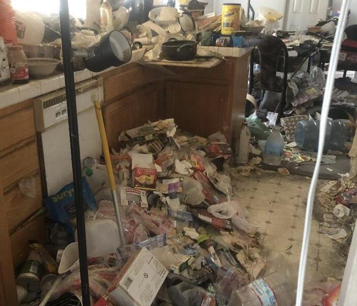 A hoarder kitchen was left full of trash and destroyed! 